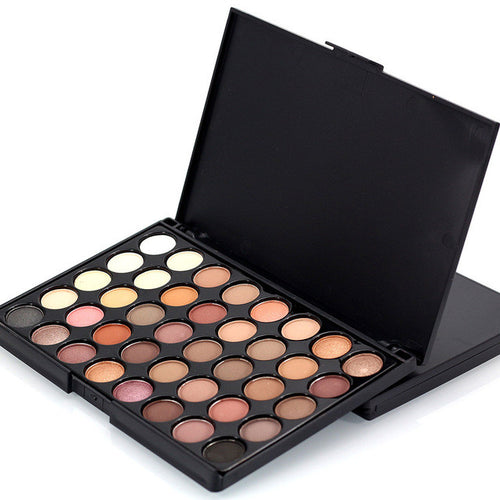 40 Color Matte Eyeshadow Palette Earth Colors Shimmer Glitter Nude Eye Shadow Power Set Cosmetic Makeup Tool Make Up