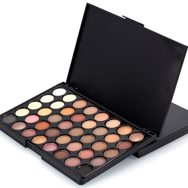 40 Color Matte Eyeshadow Palette Earth Colors Shimmer Glitter Nude Eye Shadow Power Set Cosmetic Makeup Tool Make Up