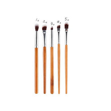 5PCS Professional makeup brushes Cosmetic Wood Eyeshadow hair Brush Powder Foundation blending makeup brush set maquillage Tool