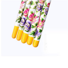5pcs UV Gel Acrylic Nail Art Brush Painting Pen Set Nail Design Manicure Tool Wood Nylon Hair material Anne