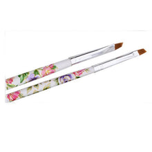 5pcs UV Gel Acrylic Nail Art Brush Painting Pen Set Nail Design Manicure Tool Wood Nylon Hair material Anne