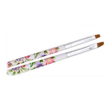 5pcs UV Gel Acrylic Nail Art Brush Painting Pen Set Nail Design Manicure Tool Wood Nylon Hair material Anne