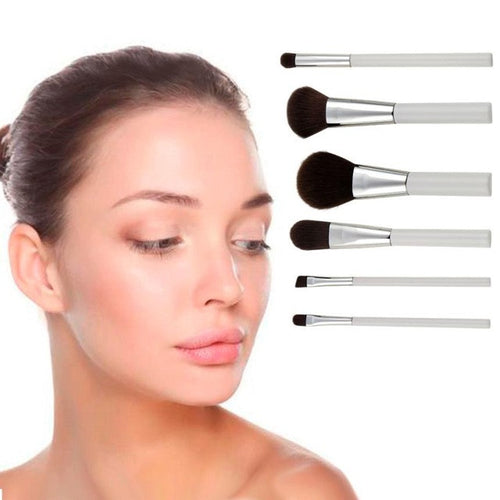 6PCS Charcoal Fibre Cosmetic Makeup Brush Lip Makeup Brush Eyeshadow Brush animal hair and fiber Material makeup kwasten Anne