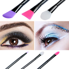 6pcs Professional Wooden Handle Facial Face Mud Mask Mixing Brush Cosmetic Silica gel Makeup Brush Kit