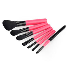 7 Pcs Makeup Kit Cosmetic Brush Set Make Up Brushes Kit With Box with fine yarn bag inside make up brushes set high quality 2017