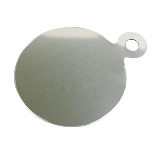 8.5cm * 6.5cm New Designer Nail Art Palette Cosmetic Mixing Palette Set Ring Manicure Nail Tool Stainless steel Material Anne