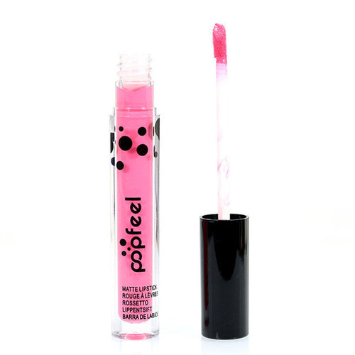 8 Colors popfeel Lip Gloss Women Makeup Matte Pencil Beauty Long Lasting Lipstick Freeshipping Hot