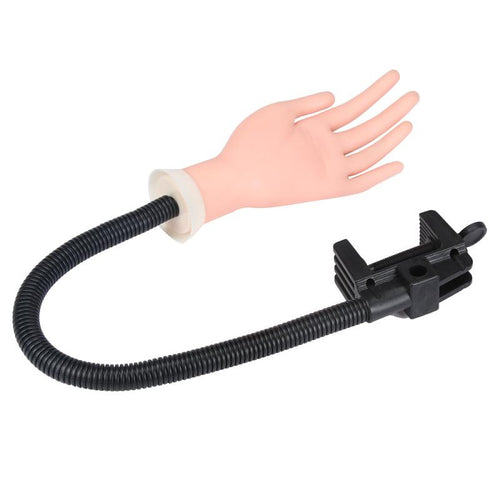 A perfect tool to perform your stunning nail designs Practical Soft Nail Practice Training Hand Tool with Flexible Holder Stand