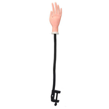 A perfect tool to perform your stunning nail designs Practical Soft Nail Practice Training Hand Tool with Flexible Holder Stand