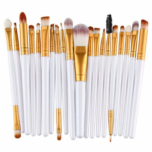 A professional quality brush set 20 pcs Makeup Brush Set tools Make-up Toiletry K Goat hair Wood Synthetic Hair Material Anne