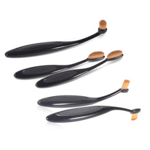 ABS Nylon hair Black color 10PCS Mini Toothbrush Eyebrow Foundation Eyeliner Lip Oval Brushes Anne