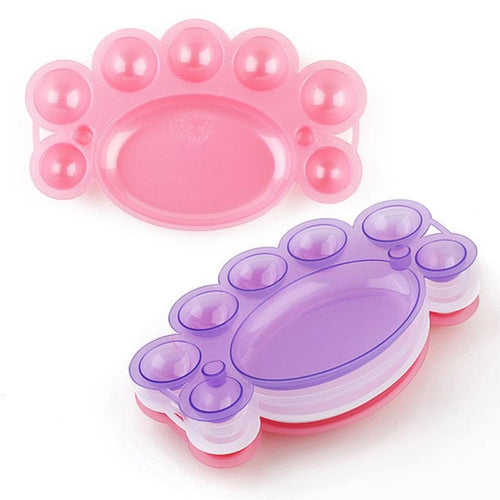 About 17 cm 1PC Lot Drawing Painting Tool Nail Art Polish Color Mixing Palette Dish plastic Material Anne