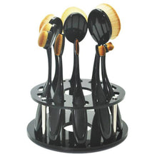 Acrylic Material 10 Hole Oval Makeup Brush Holder Drying Rack Organizer Cosmetic Shelf Tool Anne