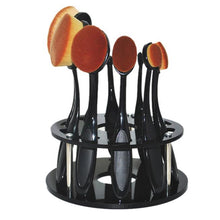 Acrylic Material 10 Hole Oval Makeup Brush Holder Drying Rack Organizer Cosmetic Shelf Tool Anne