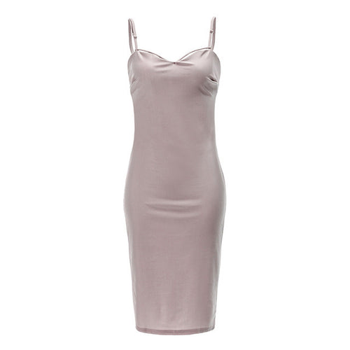 Adjustable Strap Back Lace Up Backless Spaghetti Strap Women Sexy Dress Midi Pencil Bodycon Club Low Cut Party Dress 2016