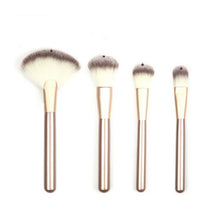 Adult 22 * 11 * 2cm 12Pcs Makeup Brushes set Fondation Eyeshadow Cosmetic Tool with Leather Reusable storage pouch Anne