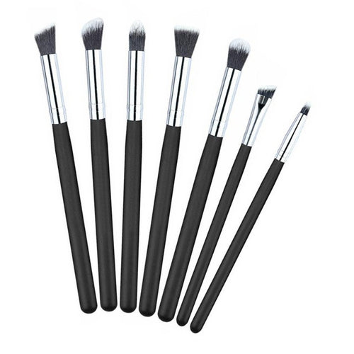 Aluminium pipe,wood handle 7PCS Cosmetic Makeup Brush Lip Makeup Brush Eyeshadow Brush make up brushes set Anne