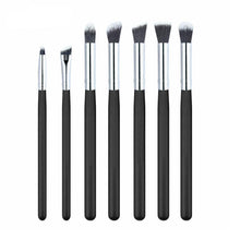 Aluminium pipe,wood handle 7PCS Cosmetic Makeup Brush Lip Makeup Brush Eyeshadow Brush make up brushes set Anne