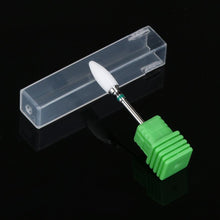 Approx. 7 * 1 * 1cm Ceramic & Stainless Steel Ceramic Nail Drill Bit Tool Smooth Top Rotary File Manicure Pedicure Shank Anne