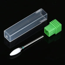 Approx. 7 * 1 * 1cm Ceramic & Stainless Steel Ceramic Nail Drill Bit Tool Smooth Top Rotary File Manicure Pedicure Shank Anne