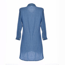 Autumn Plus Size Casual Women Dress Long Sleeve Blue Denim Dress Summer Shirt Dress Vestidos Robe Femme