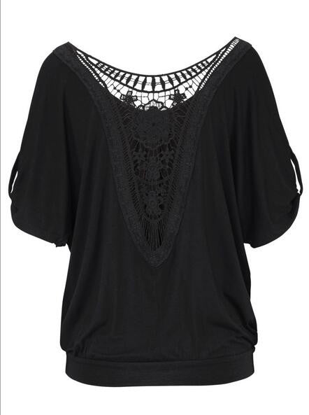 Back Crochet Flower Pattern Floral Women Summer Blouse Casual Fashion 2017 Womens Blouses For Spring Summer Ladies