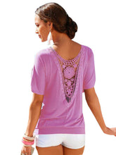 Back Crochet Flower Pattern Floral Women Summer Blouse Casual Fashion 2017 Womens Blouses For Spring Summer Ladies