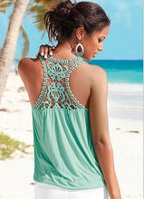 Back Floral Crochet Hollow Out Ruched Deep V Neck Fashion Vest Sleeveless Casual Tank Vest Top Flower Vest Sexy Tank Tops Women