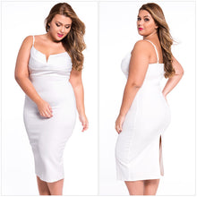 Back High Slit Women'S Sexy Spaghetti Strap Plunging V Neck Sheath Bodycon Dress 2016 Fashion Club Ladies Casual Summer