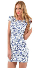 Back Hollow White Floral Print Bodycon Women Summer Casual Dress Short Mini Girl Dress Party Fashion 2017 Women New Arrival