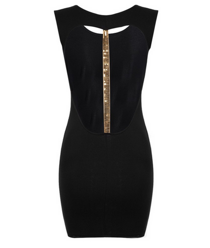 Backless Gold Sequin Summer Mini Dresses Black Dress Sexy Backless Patchwork Back Womens Sexy Dresses Party Night Club Lady