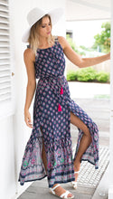 Backless Sexy Double Slit Tank Tribal Print Dress Long Maxi Boho Tassel Split Sexy Beach Dresses Sun Dress New Arrivals 2016