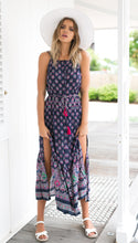 Backless Sexy Double Slit Tank Tribal Print Dress Long Maxi Boho Tassel Split Sexy Beach Dresses Sun Dress New Arrivals 2016