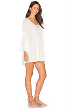 Bell Sleeve Loose Shift Dress New Arrivals 2017 Women Dresses Oversized Mini Short Dress Women Clothing Summer Fashion Casual