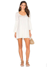 Bell Sleeve Loose Shift Dress New Arrivals 2017 Women Dresses Oversized Mini Short Dress Women Clothing Summer Fashion Casual