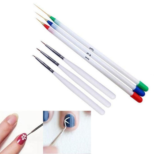 Best Price! 100% brand new and high quality 6PCS Nail Art Design Set Dotting Painting Drawing Brush Pen Tools Anne