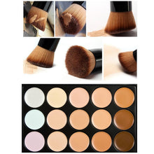Best Price! 15 Colors Makeup Concealer Contour Palette + Makeup Brush pincel de base Anne