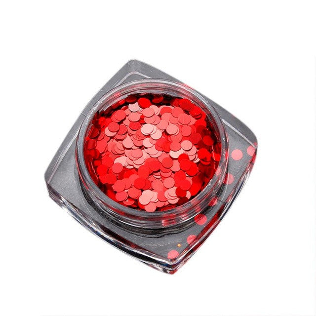 Best Price! Mixed Mini Round Thin Nail Art Glitter Paillette Nail Tip Bottle Gel Polish Decoration Manicure Tools Anne