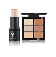Best Price! Water-proof and long-lasting 6-color Concealer Primer +3 Color High-Light Bar To Mention Bright Combination Anne