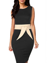 Big Front Big Belt Dress Elegant Bodycon Women Ladies Office Dress 2017 Summer Women Dresses Work Dress New Arrivals 2017