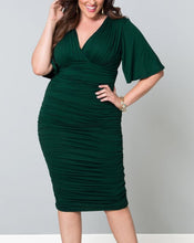 Big Size Wrap Short Sleeve Bandage Pencil Dress V Neck High Waist Plus Size Women Clothing Polyester Office Work New Arrivals