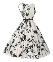 Black Flower Print Dress With Belt Pleated Skater Women Dress Women Summer Girl Casual Dress 2016 High Quality