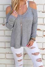 Black O-Neck Solid Strapless Blouse Full Sleeve High Low Gray Women Blouse 2016 Autumn Casual Fall Blouse Shirt
