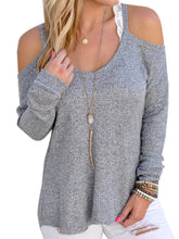 Black O-Neck Solid Strapless Blouse Full Sleeve High Low Gray Women Blouse 2016 Autumn Casual Fall Blouse Shirt
