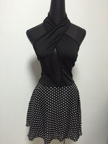 Black Summer Dress Women Dress Sexy Summer Casual Dresses Elastic Vestidos Femininos Dotted Chiffon Vestido De Festa Renda