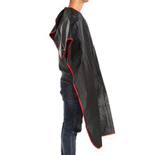 Black with red edge paste collar hair cloth Cutting Hair Waterproof Cloth Salon Barber Gown Cape Hairdressing Hairdresser Capes