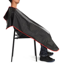 Black with red edge paste collar hair cloth Cutting Hair Waterproof Cloth Salon Barber Gown Cape Hairdressing Hairdresser Capes