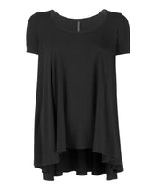 Blooming Jelly Black High Low Shirt O-Neck Pleated Shirt Fashion Short Women Casual Summer Blouses 2017