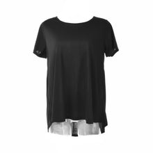 Blooming Jelly Black O-Neck Back Pleated Blouse Fashion Short Women Casual Summer Shirt 2017