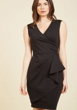 Blooming Jelly Black Package Hip Deep V Neck Dress Ruched Office Dress 2017 Women Dress